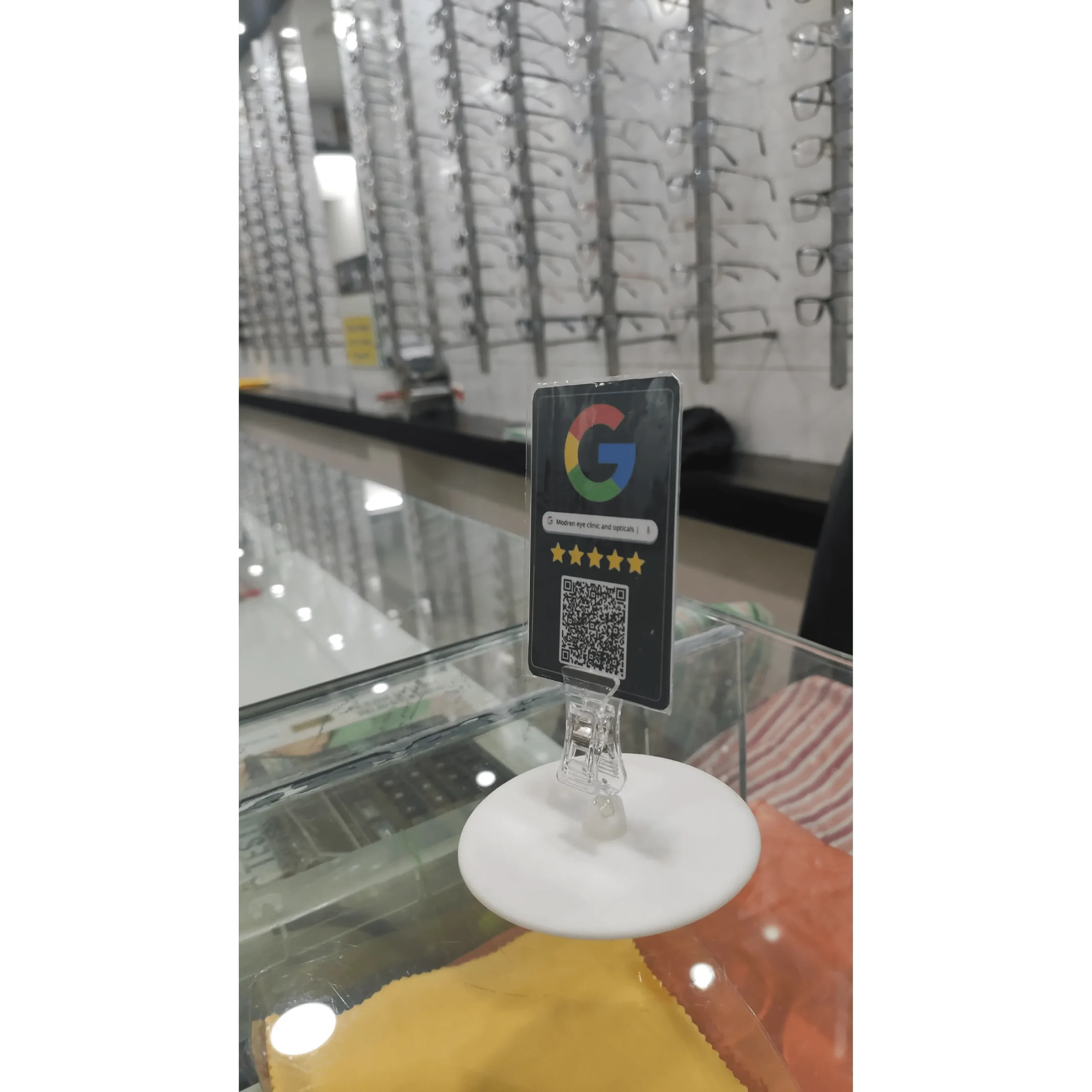 google qr review card