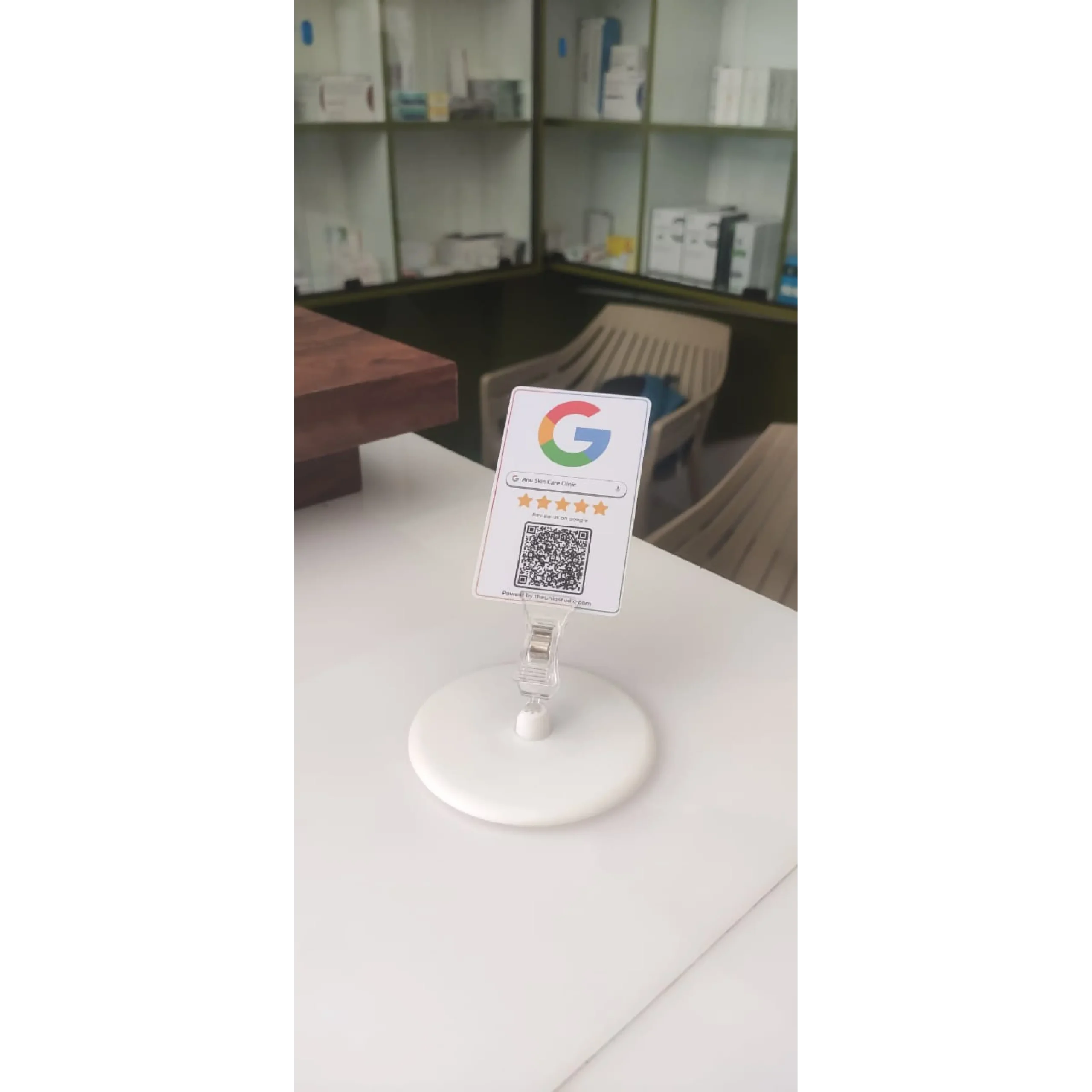 google qr review card